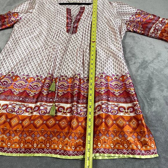 Soft Surroundings Women's XL Tunic Top Flowy Colorful Artsy - Picture 9 of 10